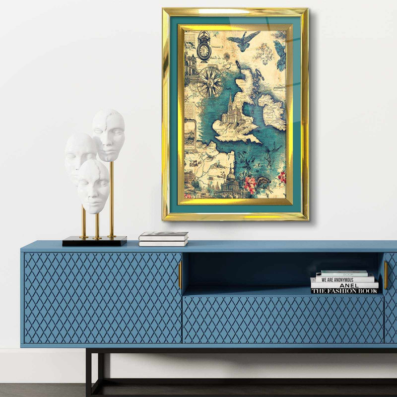 Elegant Decorative Framed Painting, 17.0 x 25.6 inches | 100% Acrylic Glass (Thickness: 0.04 inches) & Solid Wood Frame (Thickness: 1.0 inches) | Perfect Wall Art for Living Room, Bedroom & Office Decor