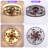 24" Flush Mount Caged Ceiling Fan with Lights and Remote Control-122513622-122513623