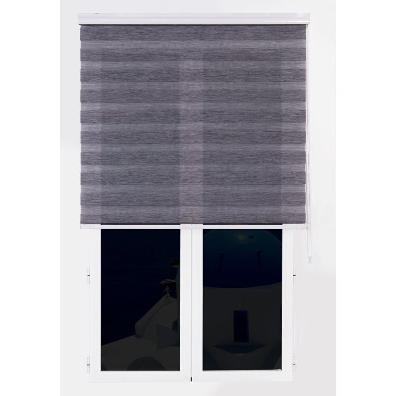 Semi Sheer Zebra Shades, 250 cm L x 120 cm W, Grey