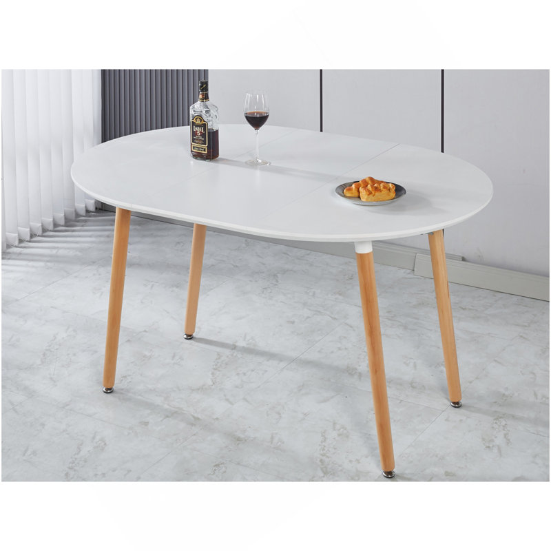 Table extensible, table à manger, table de bureau, table basse, pieds en bois, 100/140 / 180x100x75cm