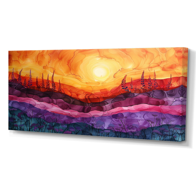 Charpentier - Rainbow Wall Art Print, Toile tendue, H 16 po x l 32 po