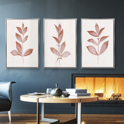 " Red Leaf I " 3 - Pieces