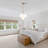 4 Light Dimmable Modern Globe Pendant Light With Froster Glass Shade