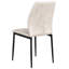 47cm H Fabric Upholstered Side Chair in Beige, Black-1100877056