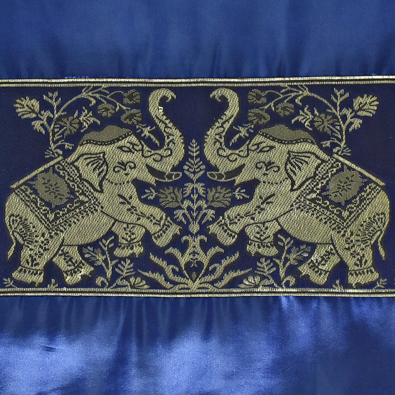 Housse de coussin en coton à imprimé animal 16 po, Bleu