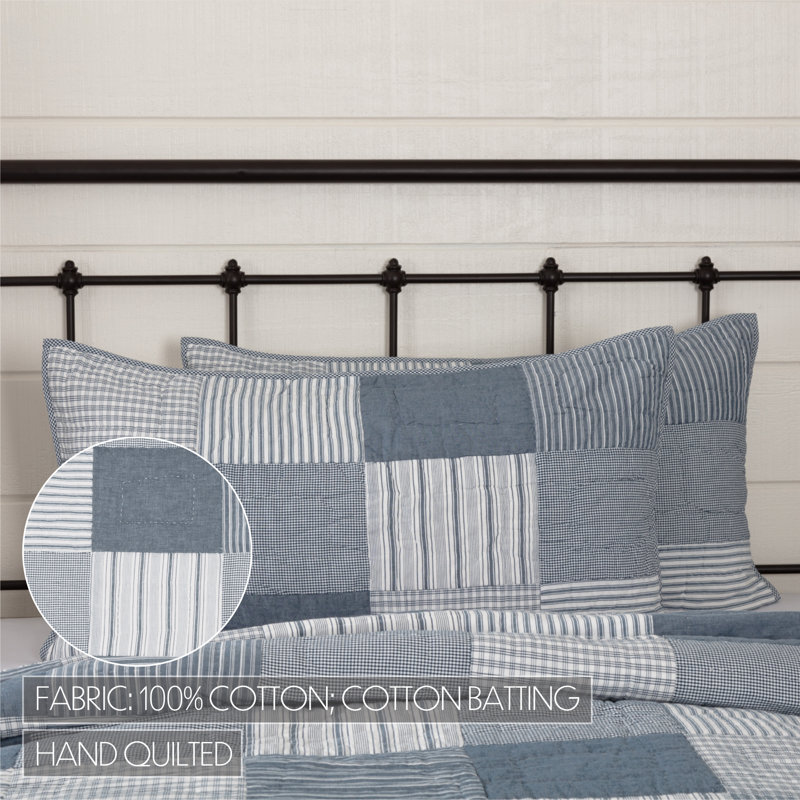 Sawyer Mill Blue and White Cotton King Sham