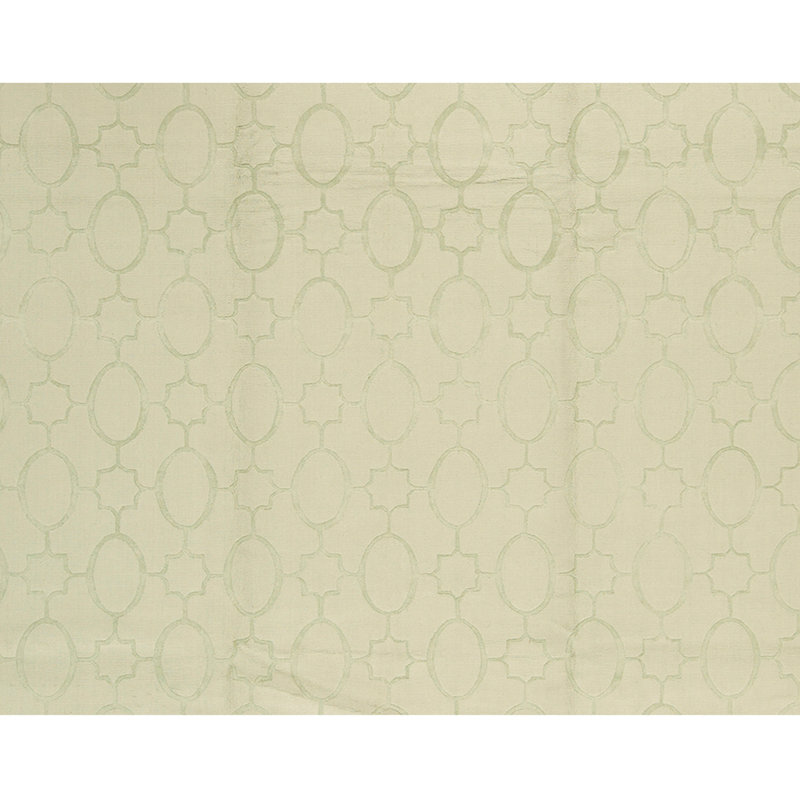 Tapis beige / vert noué à la main de haute qualité
