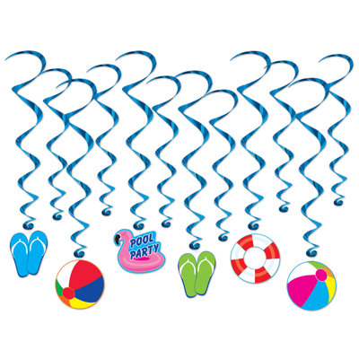 Pool Party Whirls - Pack of 6