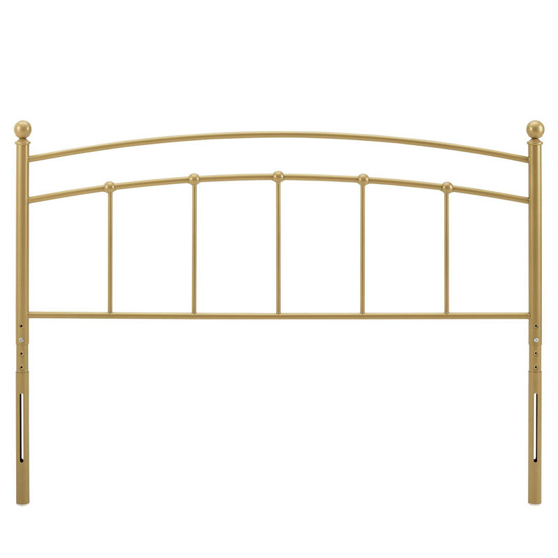 Abigail Metal Headboard, Twin, Gold