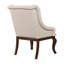 Chaise avec accoudoirs en tissu capitonné Narcie-2083889424