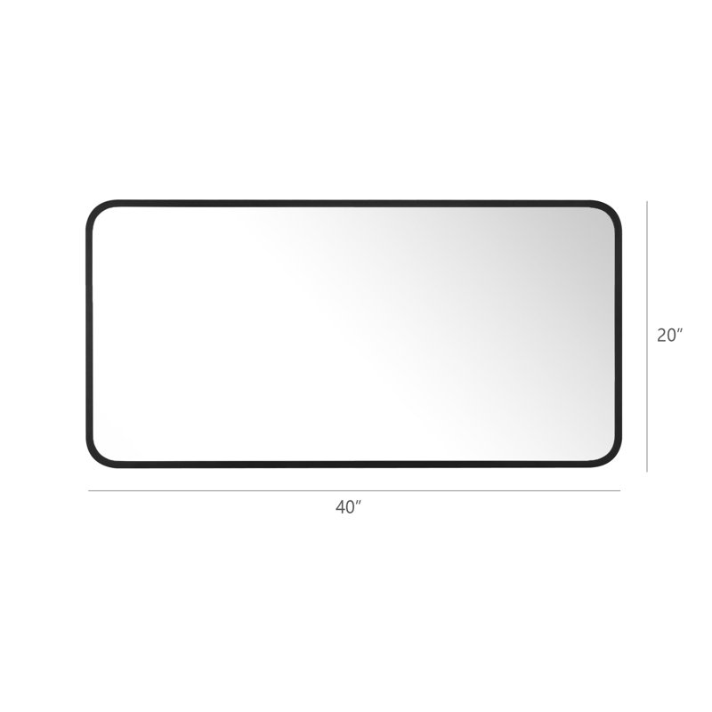 Miroir mural Reflections Sleek, 20 po x 40 po