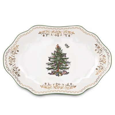 Spode Christmas Tree Gold Platter