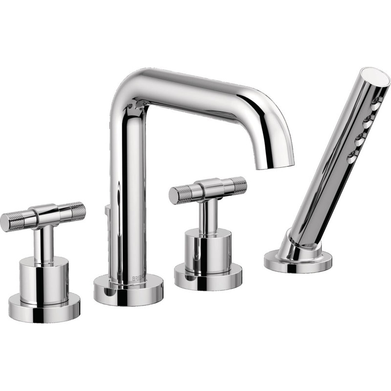 Litze® Roman Tub Faucet, Chrome, T-Lever