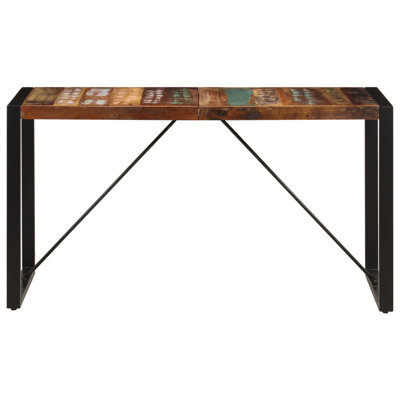 Powell Rectangular Wood Top Dining Table