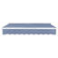 Store banne motorisé rétractable Awntech Destin Right, 7,3 m x 3 m, bleu poussiéreux-10696349-10696352-10768219