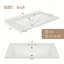 Ensemble de meuble-lavabo 30 po avec lavabo, armoire de salle de bain multifonctionnelle avec portes et tiroir, structure solide et panneau de fibres à densité moyenne-1546065964