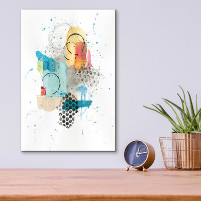 «Abstract Skyline II» par Courtney Prahl, art mural en verre acrylique