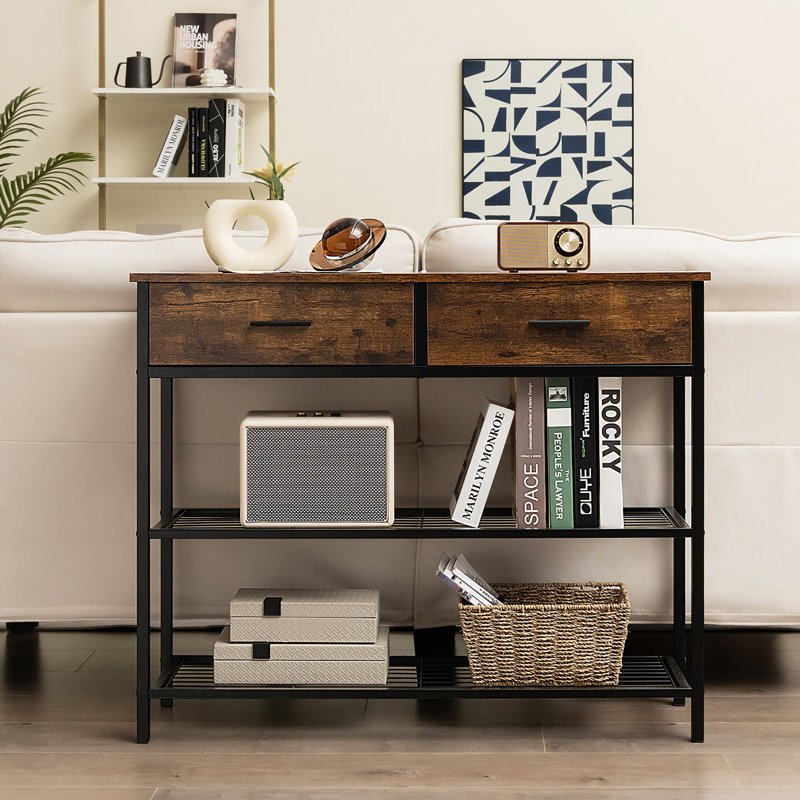 Console 12 po Wadeeah, Brun rustique