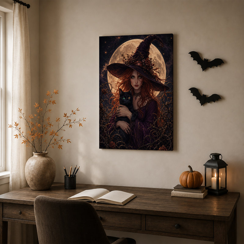 Art mural sur toile Halloween, H 24 po x l 16 po