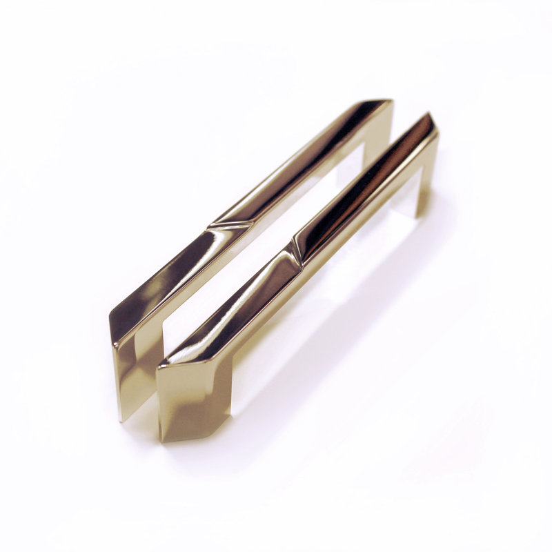 Pyramid Bar / Handle Pull, Solid Brass/Polished