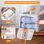 Boîte de rangement à cadre en acier, boîte de rangement en tissu pour boîte de rangement pour courtepointe, très grand sac de rangement en tissu pour garde-robe pliable avec fenêtre transparente, fermetures à glissière robustes-899532354-899532356