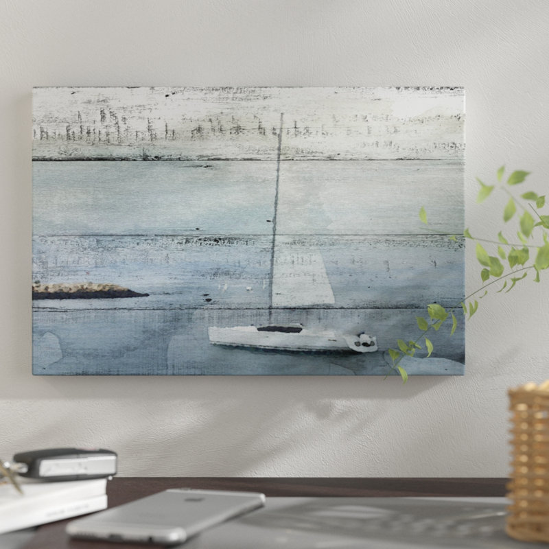 «La Barque Neptune», impression sur toile, H 8 po x l 12 po x P 0,75 po, Toile tendue, Pas de tapis