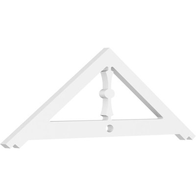 Artisan Signature Urethane Gable Pediment, Primed Tan
