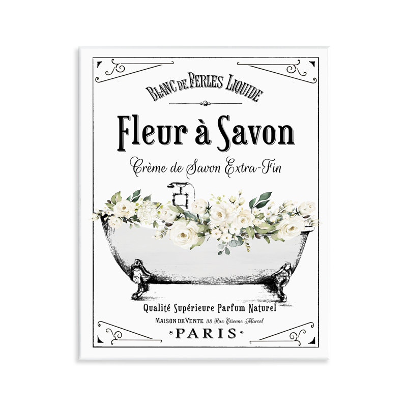 Plaque murale White Florals
