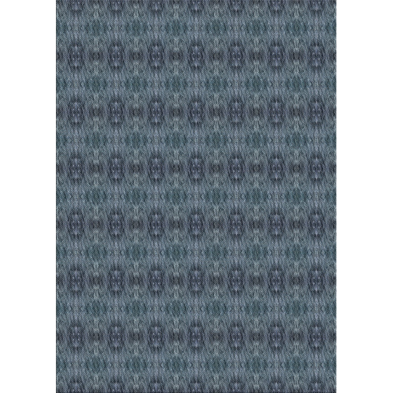 Tapis gris foncé tissé à la machine, Rond 3 pi
