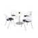 Mode Square Breakroom Table and Kool Chair Set