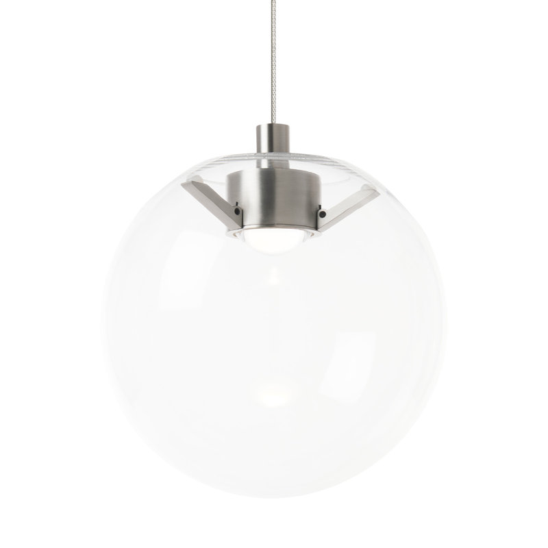 Palona 1 - Light LED Pendant, Satin Nickel