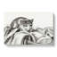 Cat in a Basket by Jean Bernard - Wrapped Canvas Drawing - Wrapped Canvas-55370890