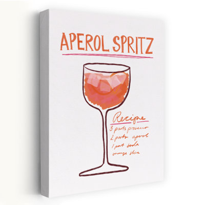 Art mural contemporain Aperol Spirz
