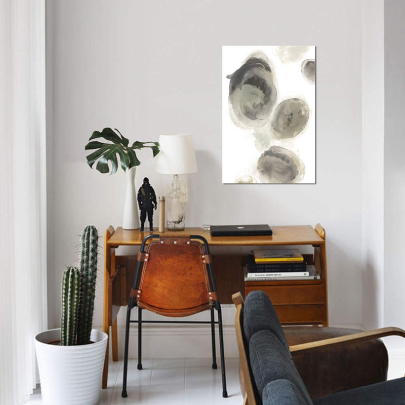 « water pierres i », impression sur toile, H 18 po x l 12 po x P 1,5 po, Toile tendue, Pas de tapis