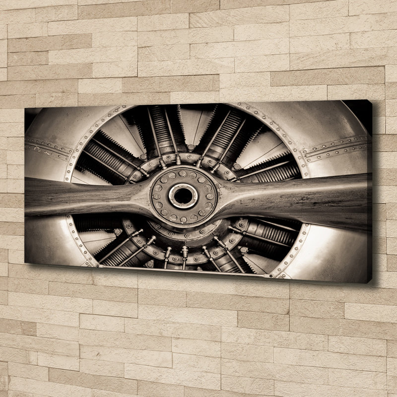 Aircraft Engine - Wrapped Canvas Print