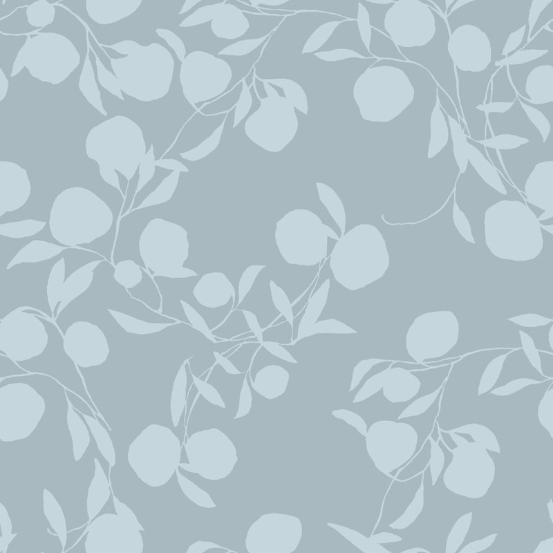 Susan Hable Floral Wallpaper, Blue