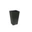 Algreen Valencia Planter, Square Taper Planter with Elevated Plant Shelf, 14-In. by 24-In. Height, Slate-1170089259