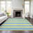 Kinslee Washable Striped Indoor / Outdoor Rug-1737556467