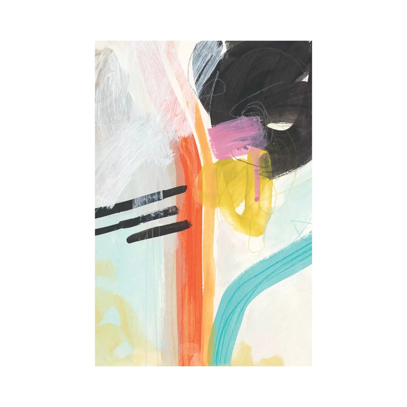 Rhythm Variations I by June Erica Vess - Wrapped Canvas Painting, 20.32 cm H x 30.48 cm W