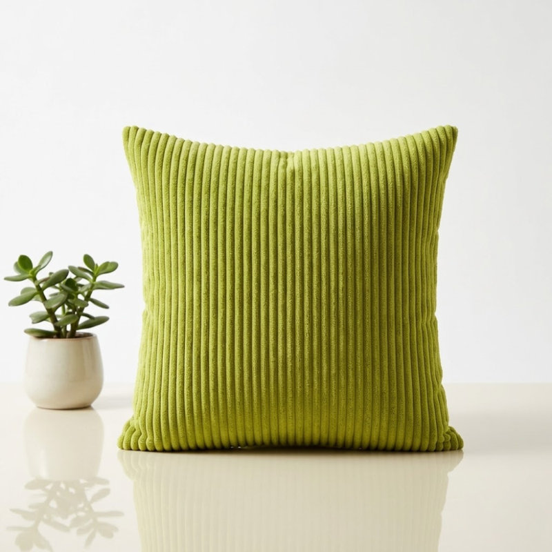 Pack Of 4 Corduroy Square Scatter Cushion Cover