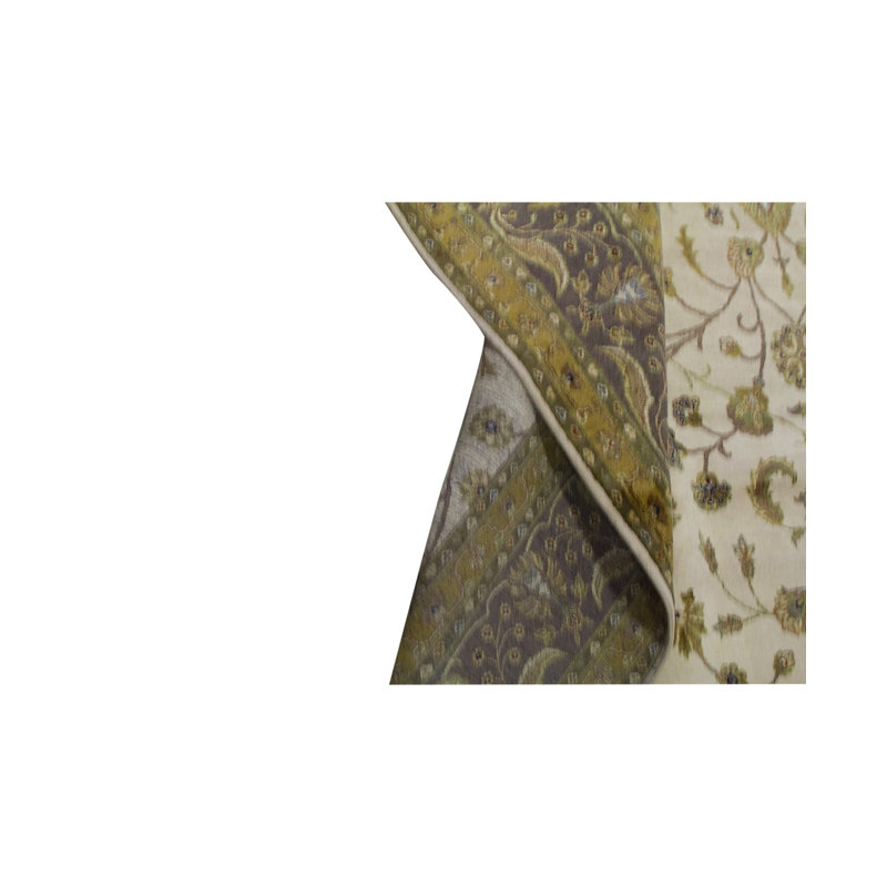 Hand Woven Silk and Wool Oriental Area Rug