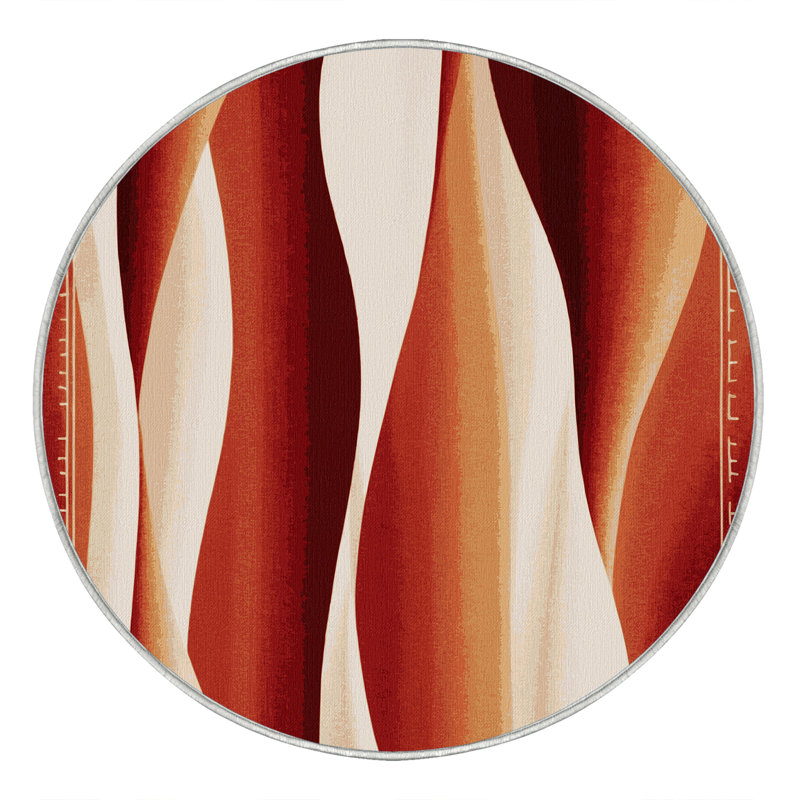 Terracotta Horizon Rug, Round 8'