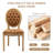 Upholstered Dining Side Chairs,Orange-650722730