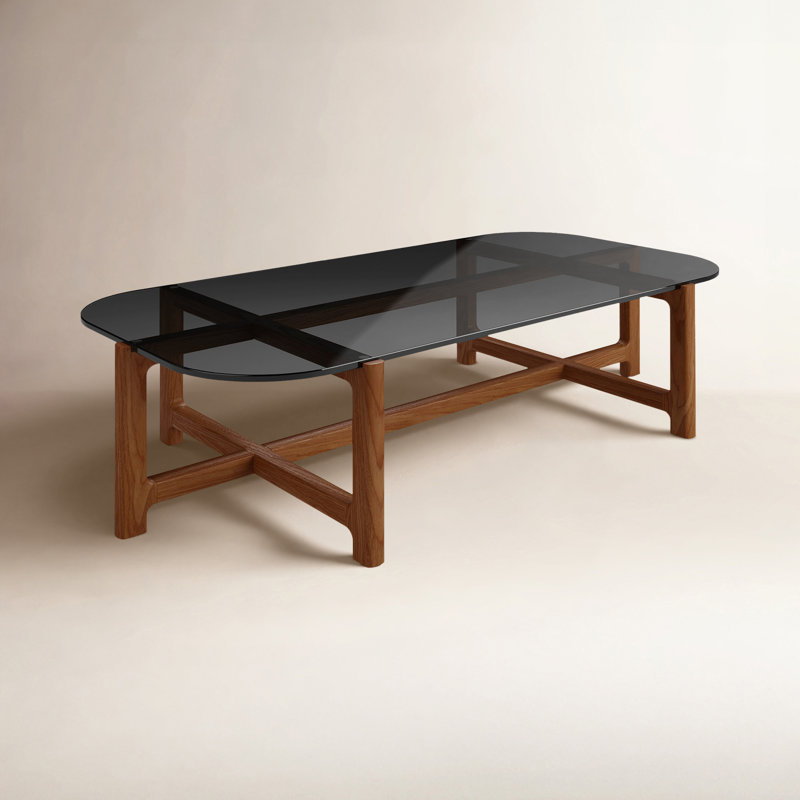 Quarry Coffee Table, Vintage Smoke Performance, Walnut