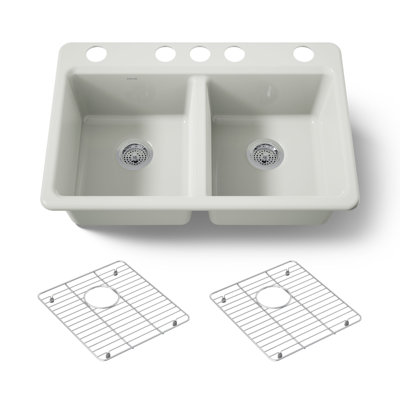 Riverby 33 In. Undermount Double-Bowl Kitchen Sink