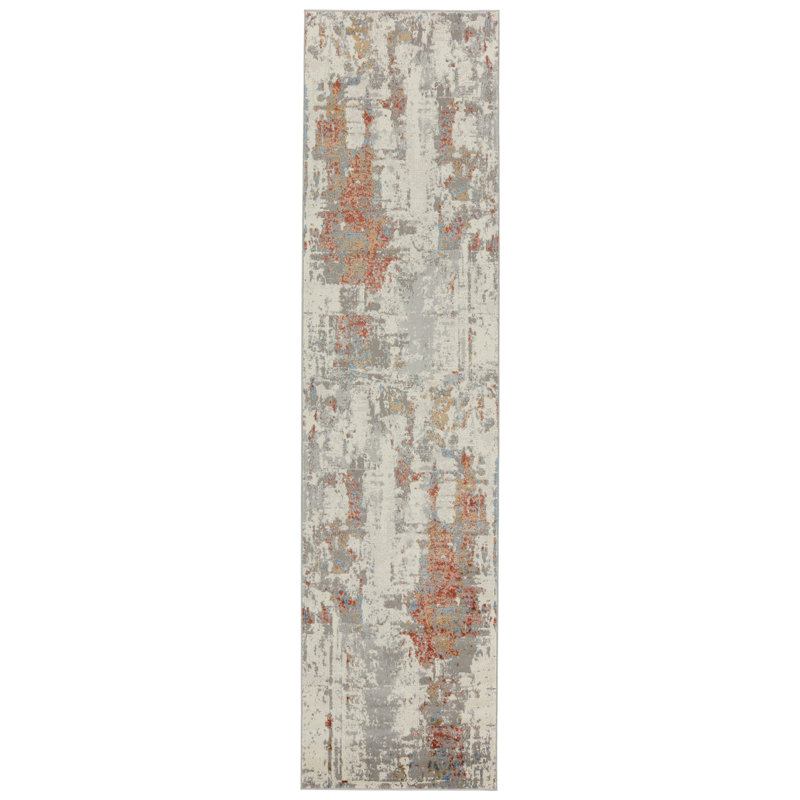 Grotto Abstract Indoor Rug, Runner 3' x 12'