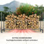 Akshana 200cm W Metal Log Rack