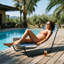 100cm Long Single Chaise-98108341