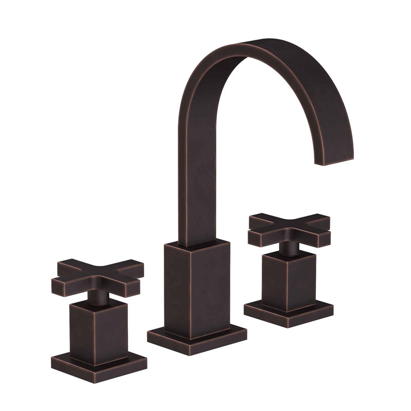 Secant Widespread Bathroom Faucet with Drain Assembly, Venetian Bronze