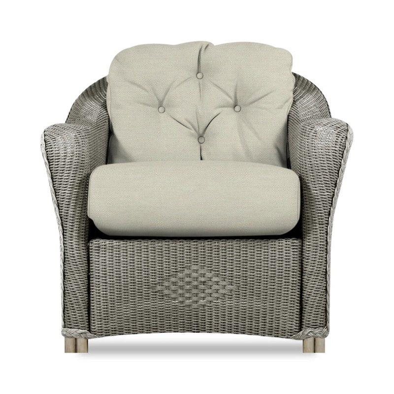 Reflections Outdoor Lounge Chair, Demo Oatmeal, Pewter